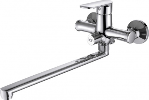 Смеситель Bravat Opal F6125183CP-02L-RUS настенный хром без термостата