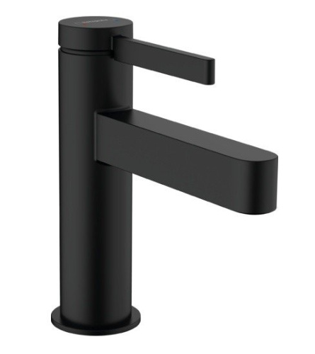 Смеситель Hansgrohe 76010670 на раковину/столешницу черный матовый без термостата