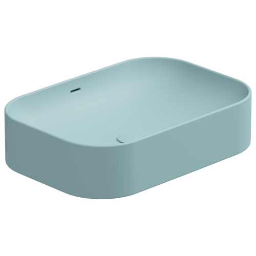 Раковина GSG Ceramic Design Easy 60см EALAVTP60037 накладная цвет голубой