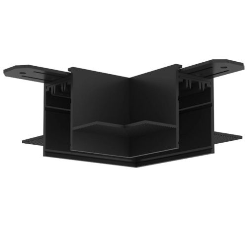 Коннектор L-образный потолок-потолок Denkirs Smart Hide (Смарт Хиде) TR2112-BK