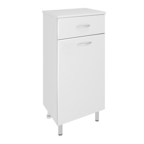 Шкаф-пенал RUNO ЭКОНОМ 00000000118 40х32х87 напольный цвет белый