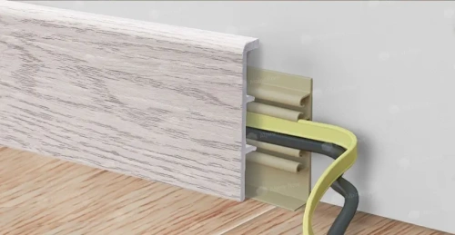 Напольный плинтус Alpine Floor Rico Concept RC 80010 Ясень арктик