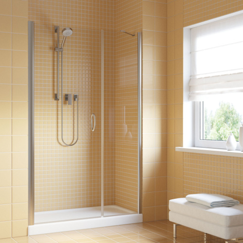 Душевая дверь Vegas-Glass EP-F-2 LUX EP-F-2 LUX 140 8 crystalvision L 140х200 стекло прозрачное профиль хром глянцевый