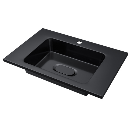 Раковина Uperwood Modul 62 см 29110202339 полувстраиваемая цвет черный