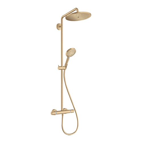 Душевая стойка Hansgrohe Croma Select 26890140 настенная цвет бронза с термостатом