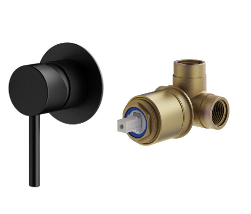 Смеситель для душа Plumberia Selection Ixo KITXO1135NO встраиваемый черный матовый
