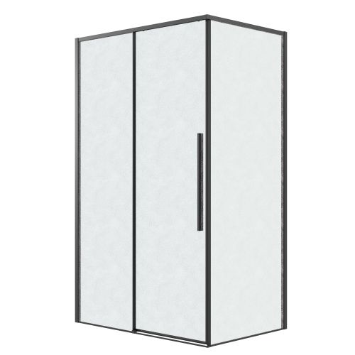 Душевой уголок Grossman Galaxy 120.K33.01.1010.21.02 100х100 стекло шиншилла профиль черный без поддона