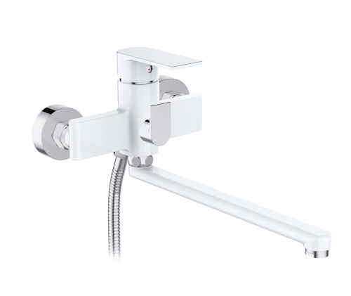 Смеситель для ванны D-Lin D147363-C настенный хром/белый