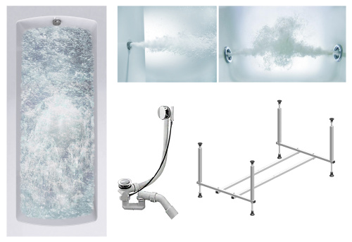 Ванна акриловая гидромассажная Timo RITTA RITTA1880-KT18-SPV1505-T-CM-T-BM 180х80 пристенная прямоугольная с каркасом Ванна акриловая гидромассажная Timo RITTA RITTA1880-KT18-SPV1505-T-CM-T-BM 180х80 пристенная прямоугольная с каркасом