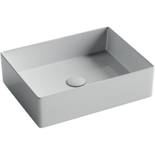 Раковина из сантехнического фарфора Ceramica Nova ELEMENT CN6069 50х40 накладная цвет белый без отверстий под смеситель