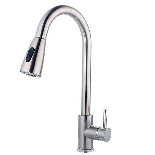 Смеситель для кухни Fashun A56109 на мойку сатин