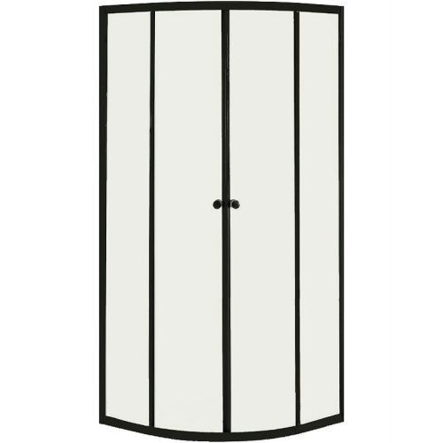 Душевой уголок Orange E01-100TB/G 100х100 стекло прозрачное профиль черный без поддона