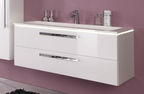 Тумба под раковину Puris Star Line WUA3314E7(755/155) 140х47х48 подвесная цвет черный