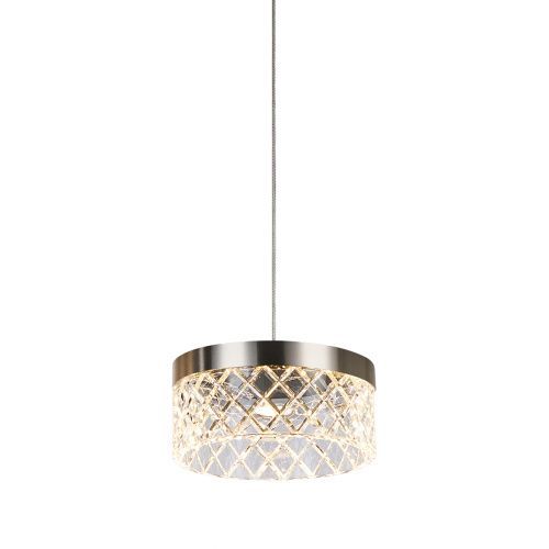 Светильник подвесной Delight Collection Diamond cut (Диамонд цут) MD21020075-1A satin nickel