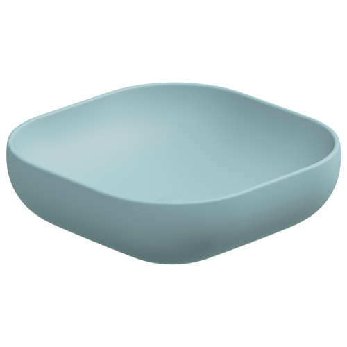 Раковина керамическая GSG Ceramic Design Easy EALAVQU45037 45х45 накладная цвет голубой