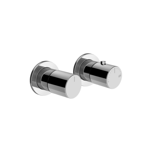 Смеситель для душа Gessi Habito 70034#031 встраиваемый в стену хром с термостатом (внешняя часть)