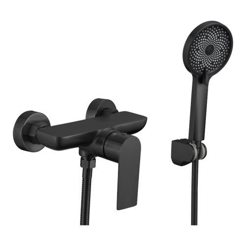 Смеситель для ванны и душа Fmark FS8802H настенный черный