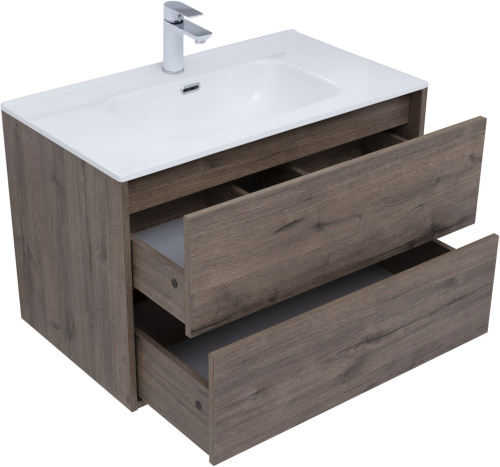 Тумба под раковину Aquanet Lino Flat 00287543 80х46х52 подвесная