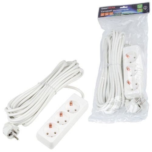 Удлинитель бытовой Uniel ULTRA (УЛТРА) S-GCU3-7 WHITE