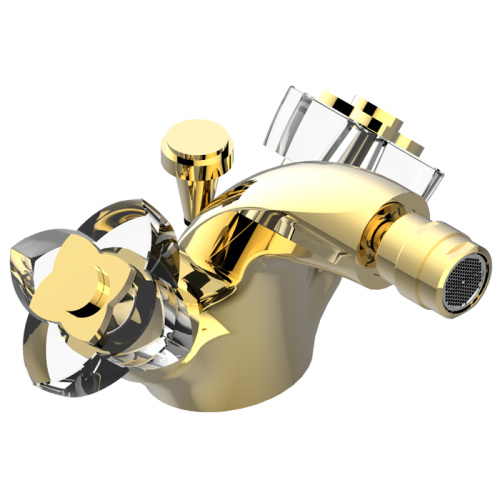 Смеситель THG Ptale de cristal clair U6A-F01-3202 на биде золото