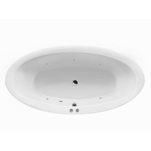 Ванна акриловая гидромассажная Excellent LUMINA WAEX.LUM19.SOFT.CR 190х95 отдельностоящая овальная с каркасом