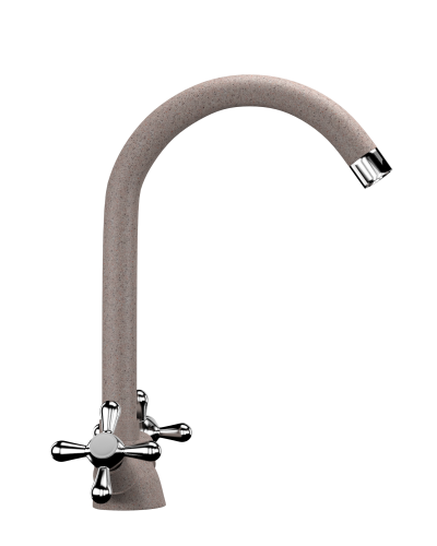 Смеситель для кухни Ulgran Classic U-012-302 на раковину песочный