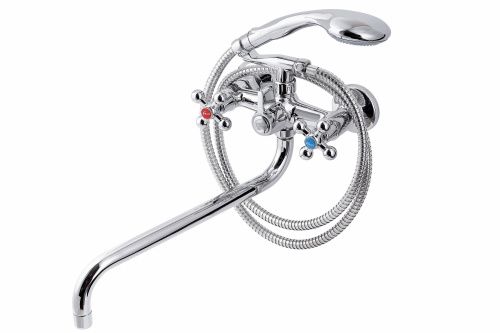 Смеситель для ванны и душа FAUZT FZs-435-32 настенный хром