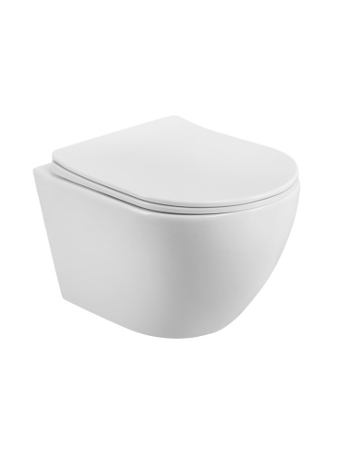 Унитаз подвесной BelBagno MARINO BB7026CH-TOR/SC белый с сиденьем микролифт безободковый смыв торнадо