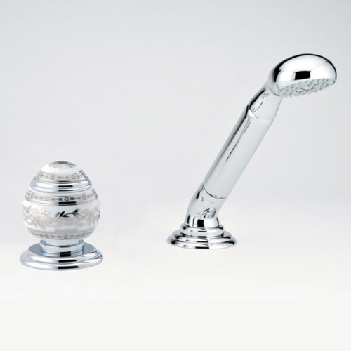 Смеситель THG Marquise porcelaine blanche A7G-A02-6532/60A на борт ванны хром