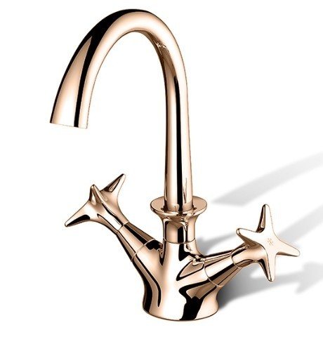 Смеситель Stella 130 CT00004AU02 на раковину/столешницу золото розовое