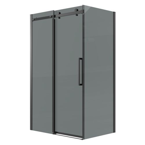 Душевой уголок Grossman Classic 120.K33.04.1610.21.10 160х100 стекло тонированное профиль черный без поддона