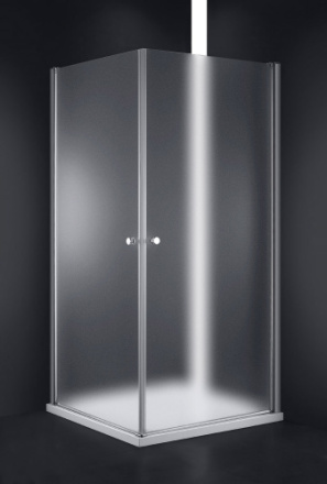 Душевой уголок Cezares ELENA ELENA-W-A-2-90-P-Cr 90х90 стекло рифленое профиль хром глянцевый без поддона