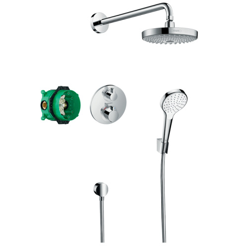 Душевая система Hansgrohe Crometta 27295000 встраиваемая в стену цвет хром с термостатом