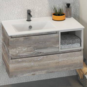 Тумба с раковиной Comforty 00004137135CF 91x46,5x50