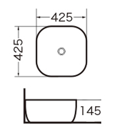 Раковина Grossman Style 43 см GR-3019 накладная цвет белый - фото 4