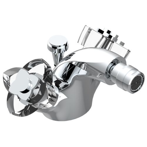 Смеситель THG Ptale de cristal clair U6A-A02-3202 на биде хром