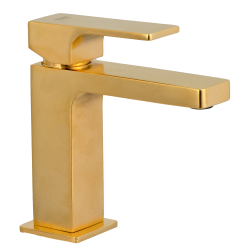 Смеситель Remer Absolute AU12BG на раковину брашированное золото