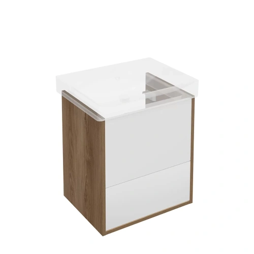 Тумба под раковину Kerama Marazzi PRO PRO.55.2\OLM 51х40х55 подвесная цвет коричневый