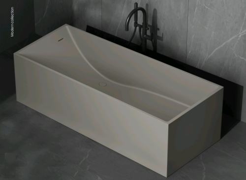 Ванна из искусственного камня Dea Design Modern DD8607 1800 6 180х76 отдельностоящая прямоугольная