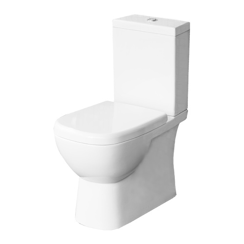 Унитаз-компакт Sanita Luxe WC.CC/Quadro/2-SlimDM/WHT.G/S1 напольный с бачком