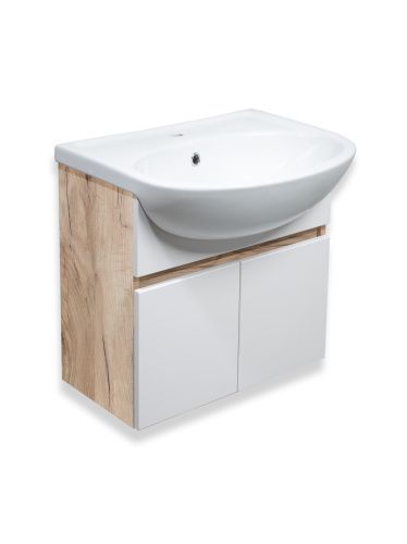 Тумба под раковину Runo ЛАДА 00-00001370 50х30 подвесная цвет коричневый