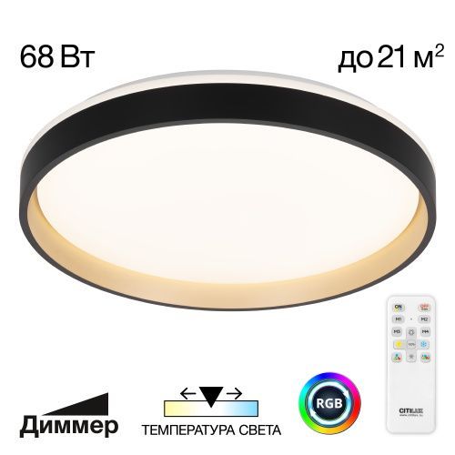 Светильник потолочный музыкальный Citilux Enzo (Ензо) CL753451G