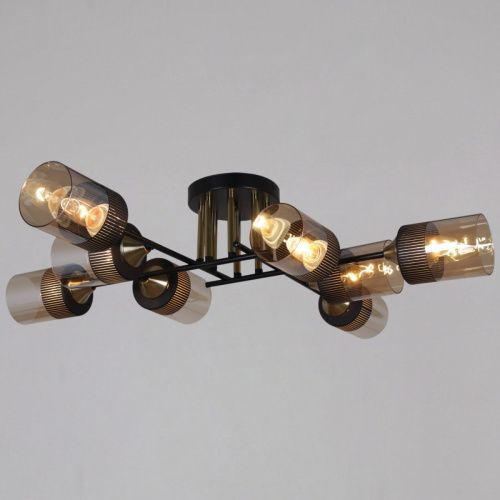 Люстра потолочная Reluce 48460-0.3-08 BK+COPPER