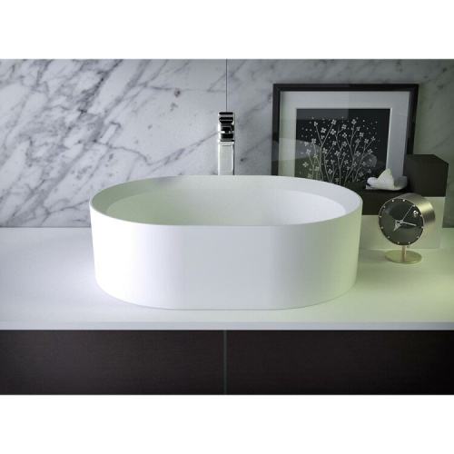 Раковина Knief Glow 50 см 0600-066-01 накладная цвет белый матовый