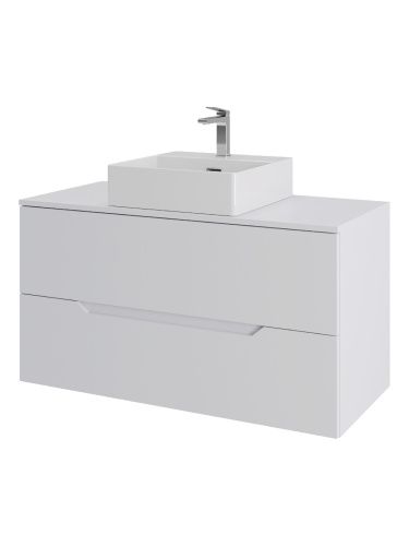 Тумба с раковиной Orange Line Li-100TuwMDF+B04-500W 101х46х66