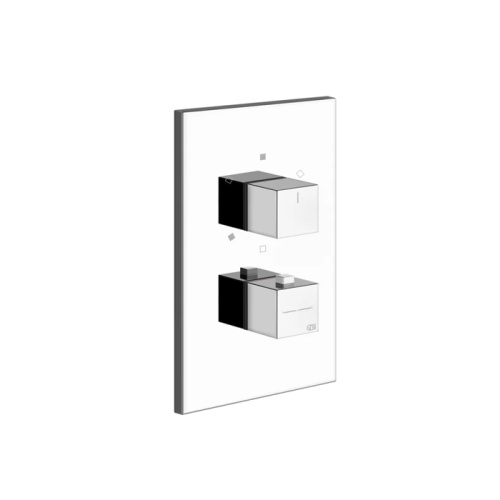 Смеситель для душа Gessi Rettangolo 20190#031 встраиваемый в стену хром с термостатом (внешняя часть)