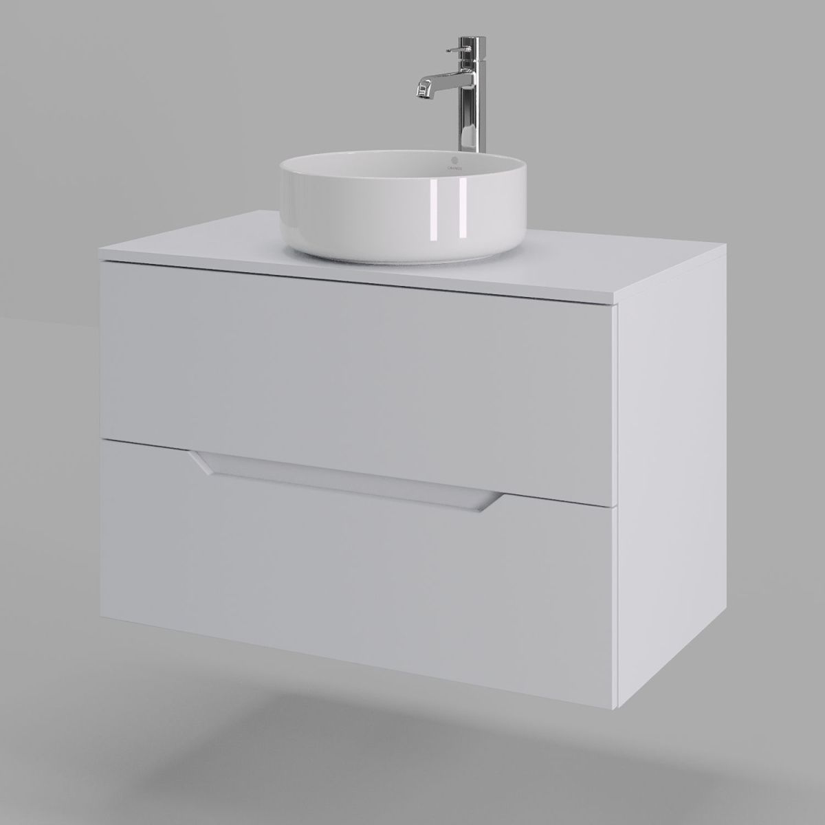 Тумба с раковиной Orange Line Li-80TuwMDF+B09-360W 80х50