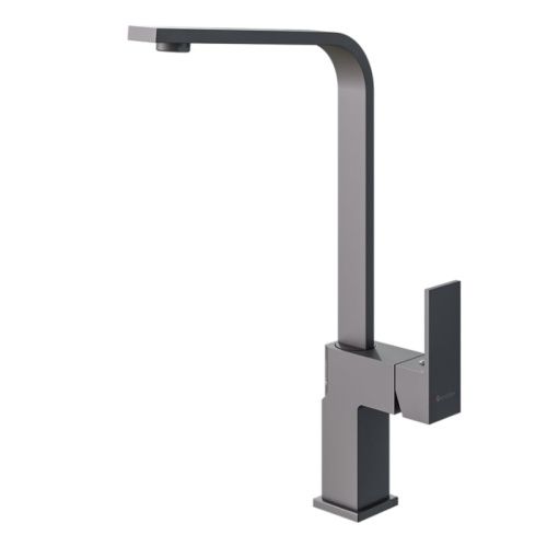 Смеситель для кухни Knotlor STABLE KN-21/GM на мойку вороненая сталь