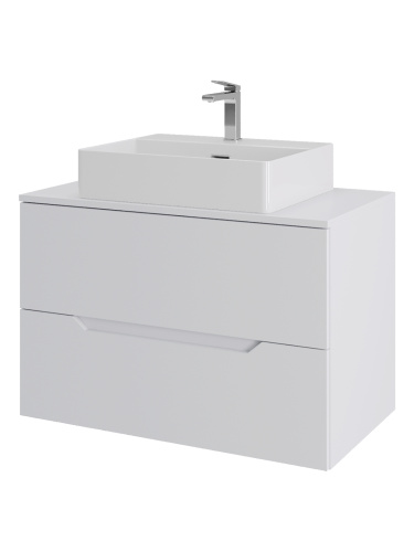 Тумба с раковиной Orange Line Li-80TuwMDF+B04-500W 81х46х66