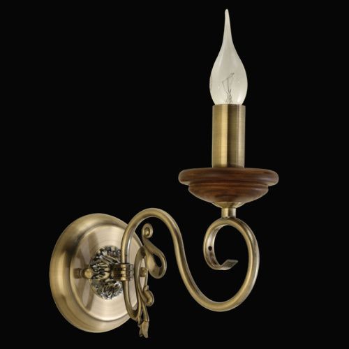Бра Natali Kovaltseva LUXURY WOOD (ЛУКСУРЫ ВООД) LUXURY WOOD 11357/1W ANTIQUE,WALNUT